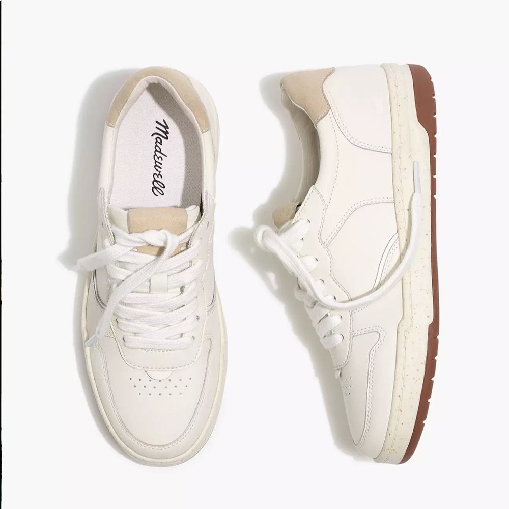 Madewell Court Sneakers in White Leather